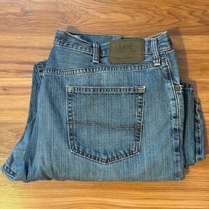 Lee Premium Jeans.  42x30 stone wash blue.